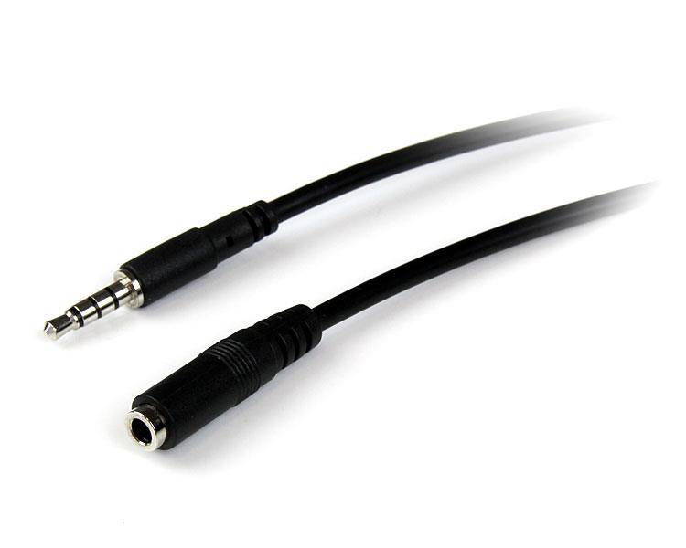 Rca Informatique - image du produit : CABLE DEXTENSION CASQUE TRRS 4POSITIONS 35INMM - 2M- M/F