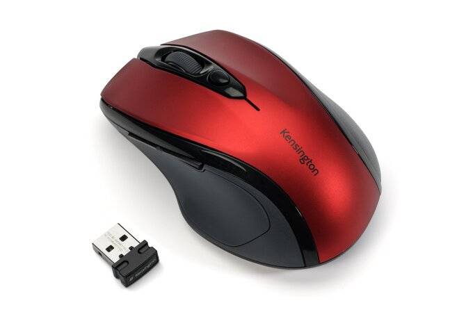 Rca Informatique - image du produit : SOURIS OPTIQUE PROFIT SANS FIL MID SIZE (ROUGE RUBIS )