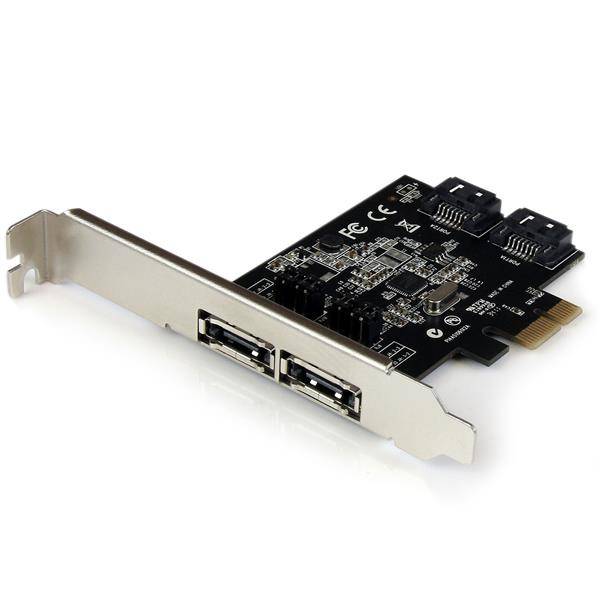 Rca Informatique - image du produit : CONTROLEUR PCI EXPRESS ESATA/SATA 6GB/S