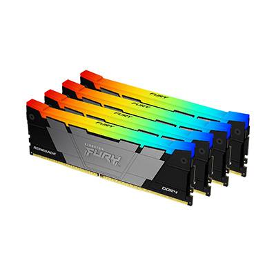 Rca Informatique - Image du produit : 128GBDDR4-3200MT/S CL16 DIMM (KIT OF4) FURYRENEGADERGB