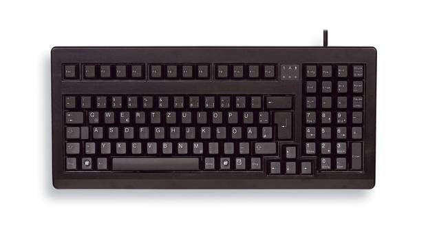 Rca Informatique - image du produit : KEYBOARD PS2/USB W95 GER MX GOLD 19IN COMPACT KEYBOARD BLACK