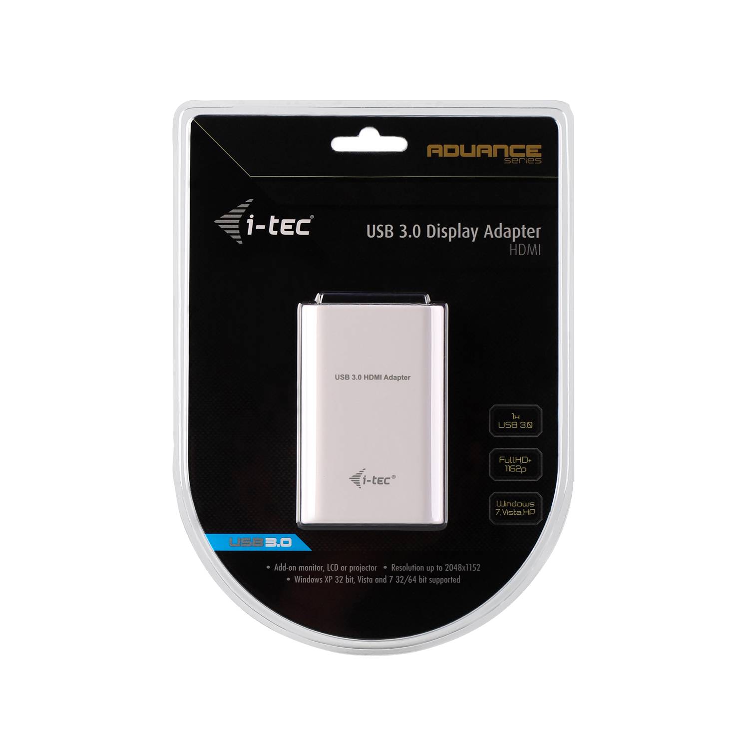 Rca Informatique - image du produit : I-TEC ADVANCE DISPLAY ADAPTER USB 3.0 HDMI FULL HD