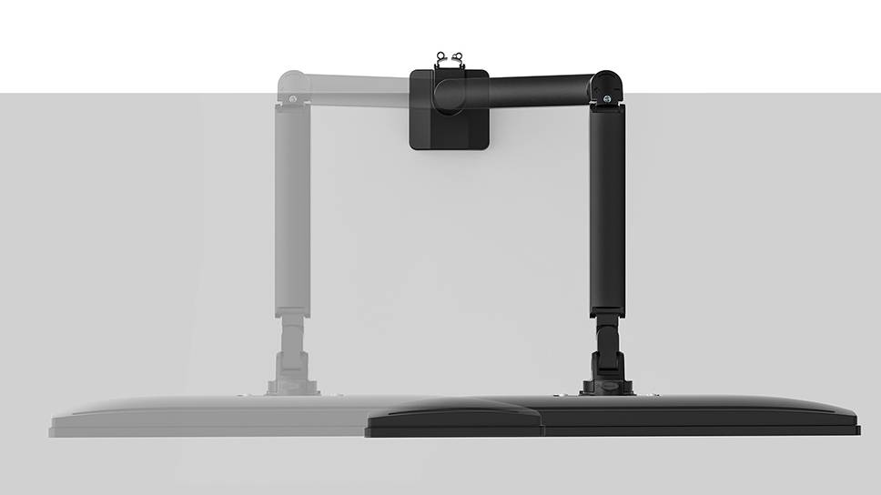 Rca Informatique - image du produit : NEXT SLIM DESK MOUNT SINGLE DISPLAY TOPFIX CLAMP/GROMM BLACK