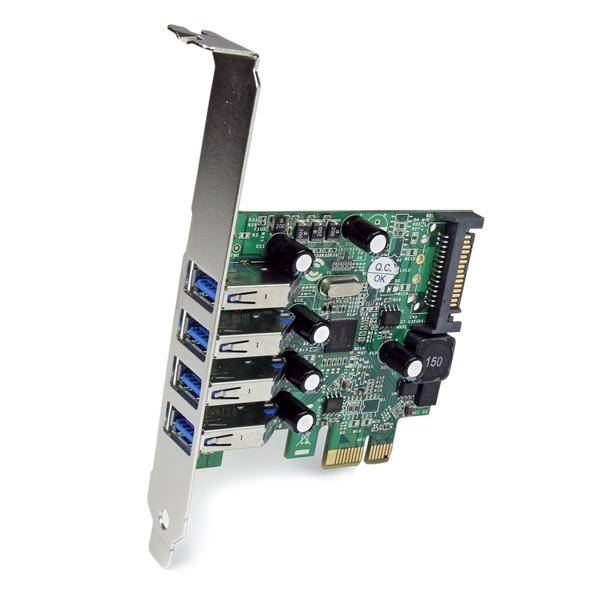 Rca Informatique - image du produit : CARTE PCI EXPRESS SUPERSPEED USB 3.0 AVEC 4 PORTS