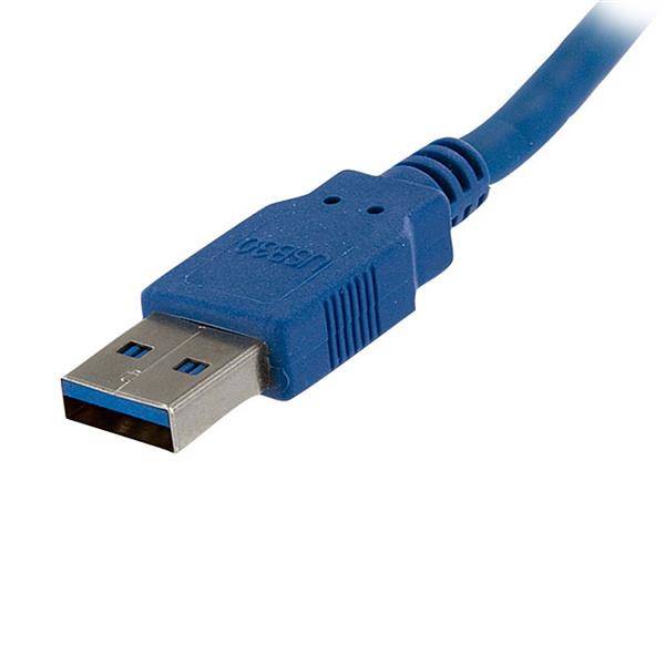Rca Informatique - image du produit : CABLE DEXTENSION USB 3.0 BLEU 1M-MALE/FEMELLE - CABLE RALLONGE