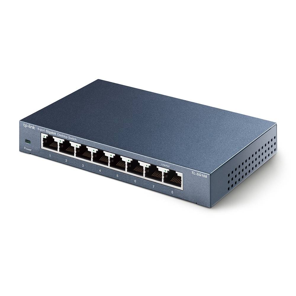 Rca Informatique - image du produit : 8-PORT METAL GIGABIT SWITCH 5 10/100/1000M RJ45 PORTS