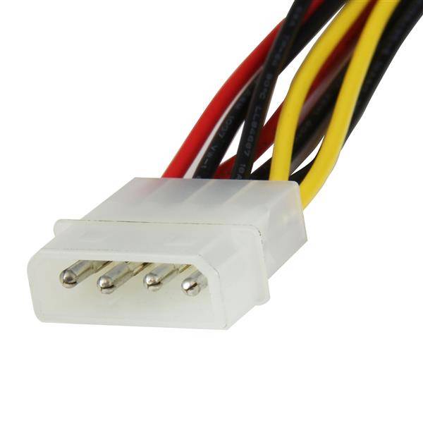 Rca Informatique - image du produit : CABLE ALIMENTATION Y 30CM LP4 VERS 2SATA COUDE DROIT VERR.