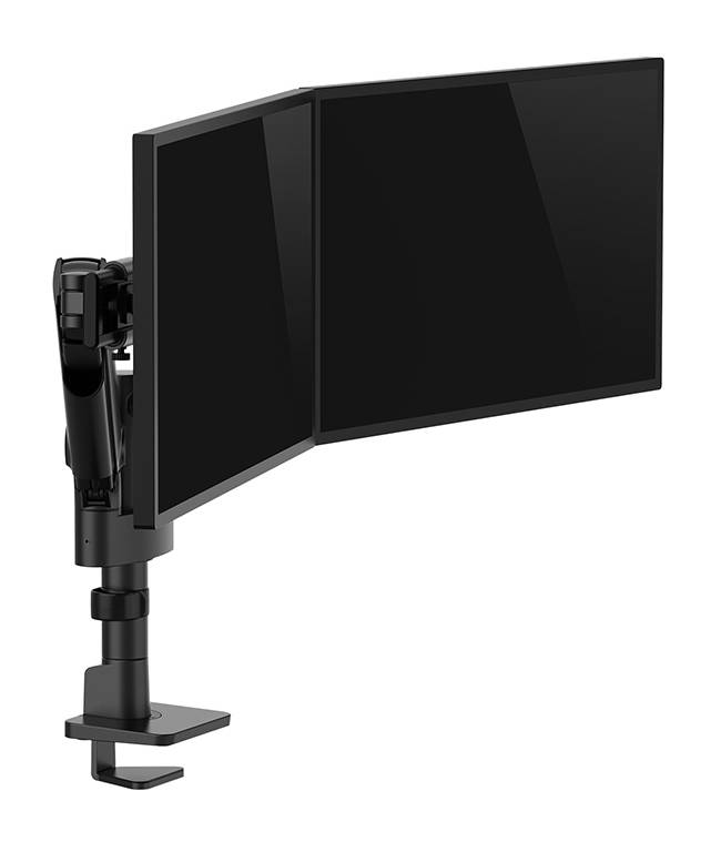 Rca Informatique - image du produit : NEXT ONE SL DESK MOUNT DOUBLE DISPLAY SLIDING VESA BLACK