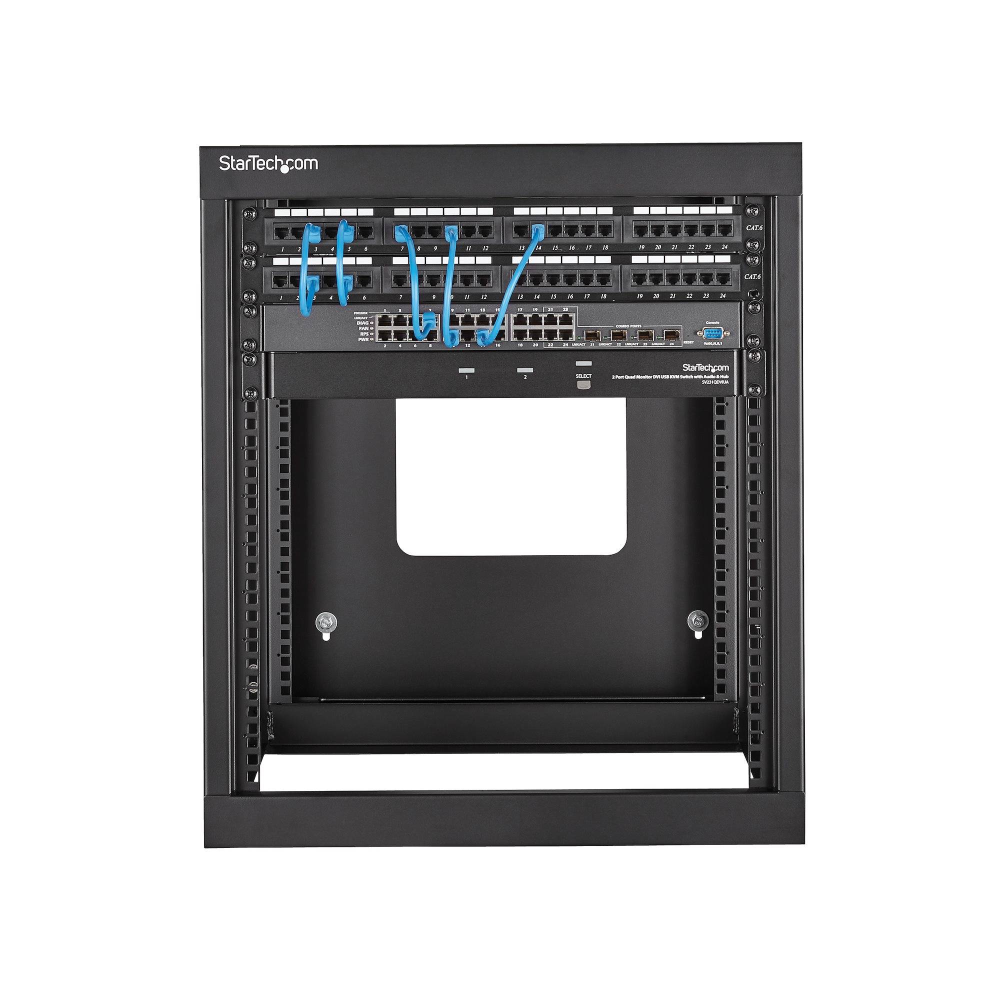 Rca Informatique - image du produit : RACK SERVEUR OUVERT A FIXATION MURALE A CHARNIERE12U 22POUCES