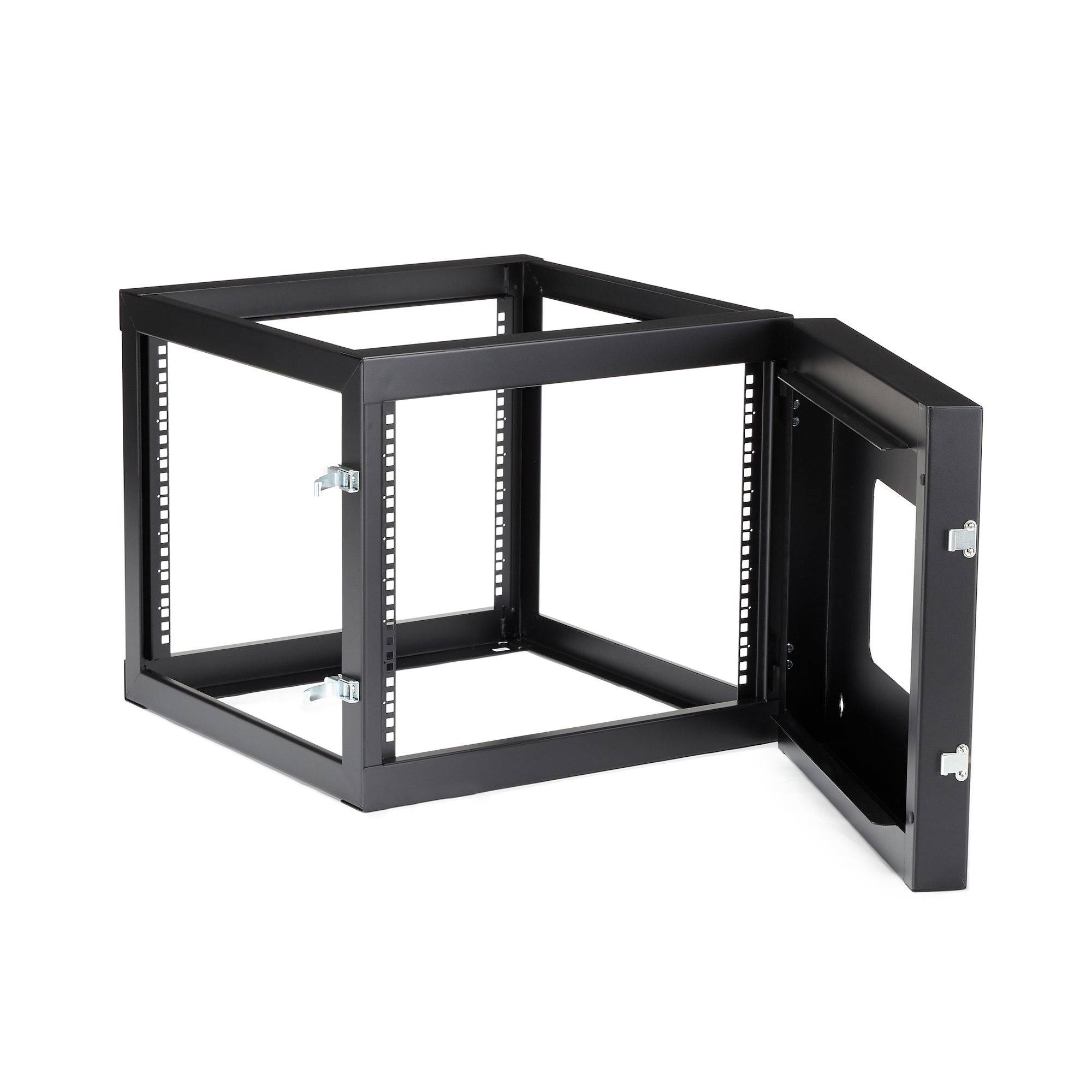 Rca Informatique - image du produit : 8U HINGED WALLMOUNT OPEN FRAME RACK CABINET - SERVER RACK