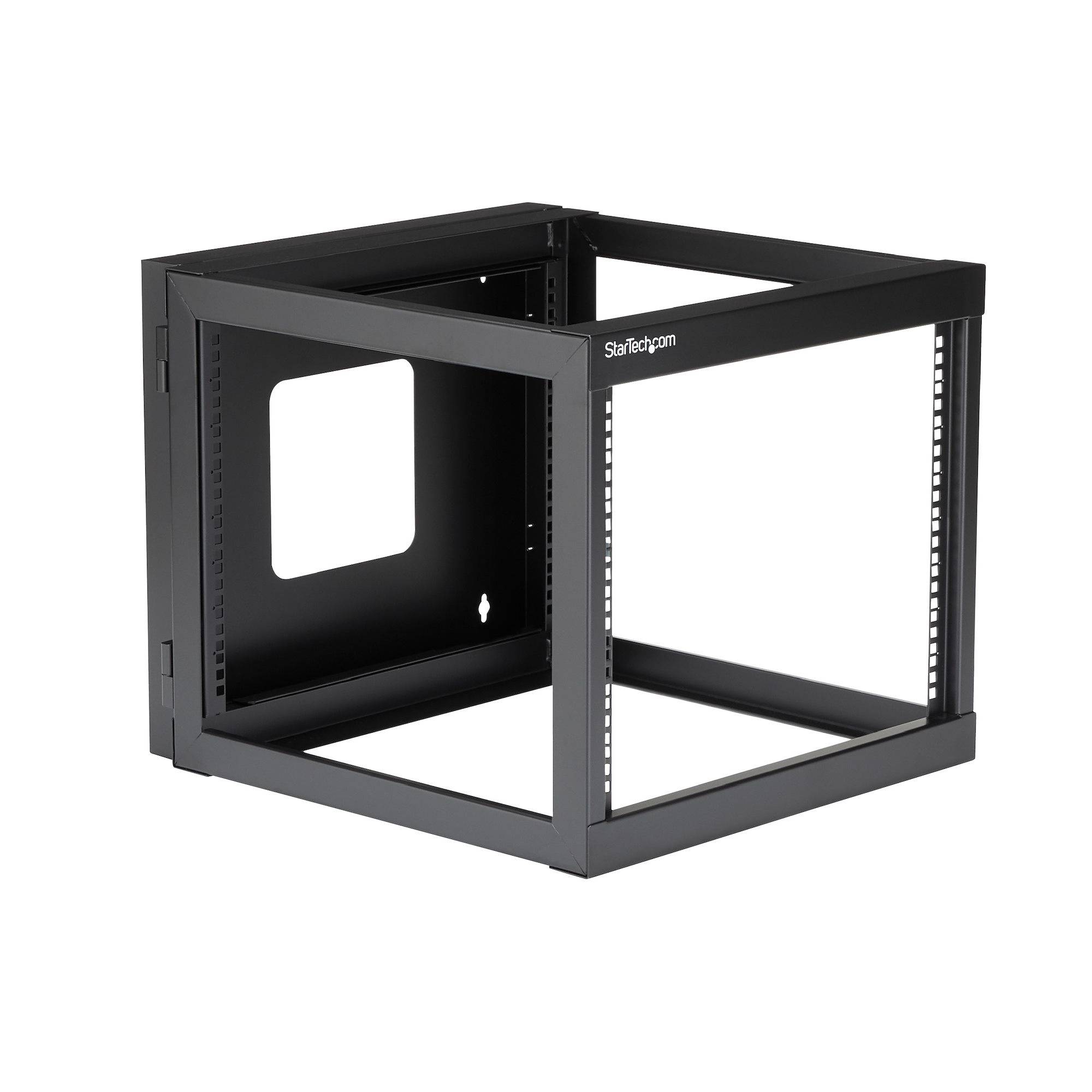 Rca Informatique - image du produit : 8U HINGED WALLMOUNT OPEN FRAME RACK CABINET - SERVER RACK