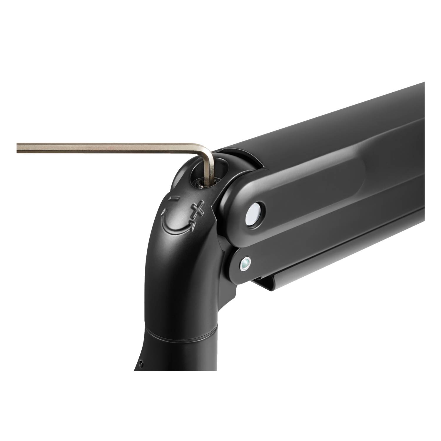 Rca Informatique - image du produit : DUAL MONITOR GAS SPRING MOUNT ERGO CROSSBAR HANDLE FULL MOTION