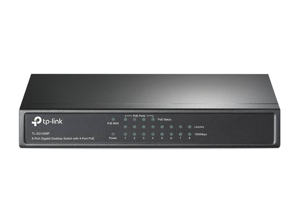 Rca Informatique - Image du produit : 8-PORT GIGABIT DSKTP POE SWTCH 8X 10/100/1000MBPS RJ45 PORTS