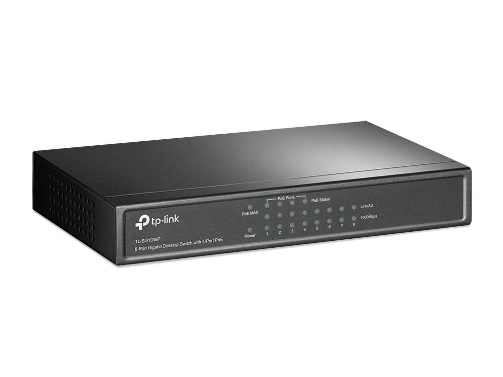 Rca Informatique - image du produit : 8-PORT GIGABIT DSKTP POE SWTCH 8X 10/100/1000MBPS RJ45 PORTS