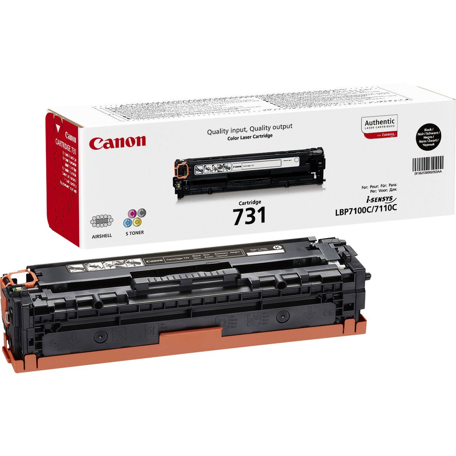 Rca Informatique - Image du produit : 731 BK CLBP CARTRIDGE CANON BS 242X548