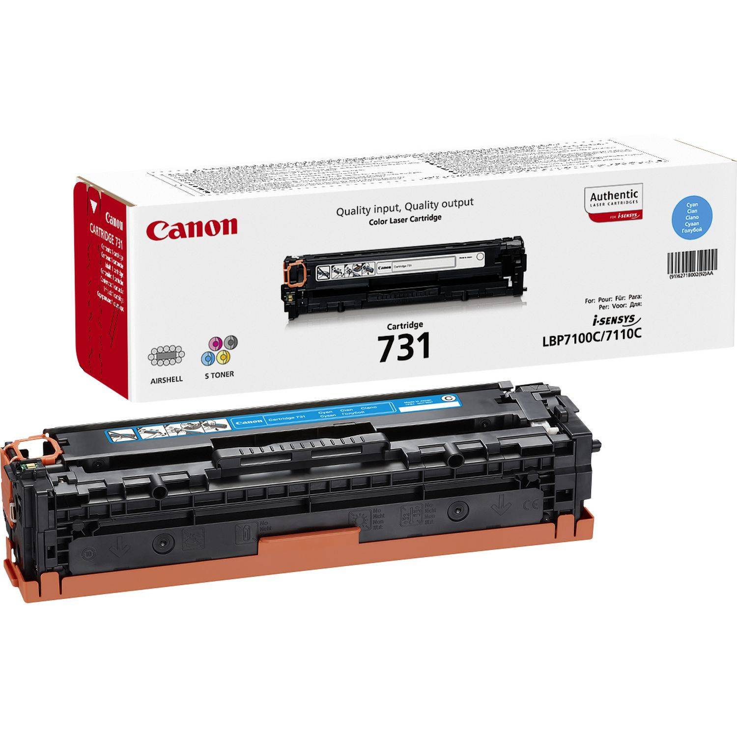 Rca Informatique - Image du produit : 731 C CLBP CARTRIDGE CANON BS 242X545