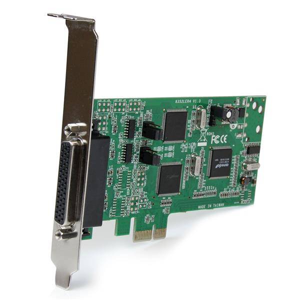 Rca Informatique - image du produit : 4PORT DUAL PROFILE PCI EXPRESS RS232 RS422 RS485 SERIAL CARD