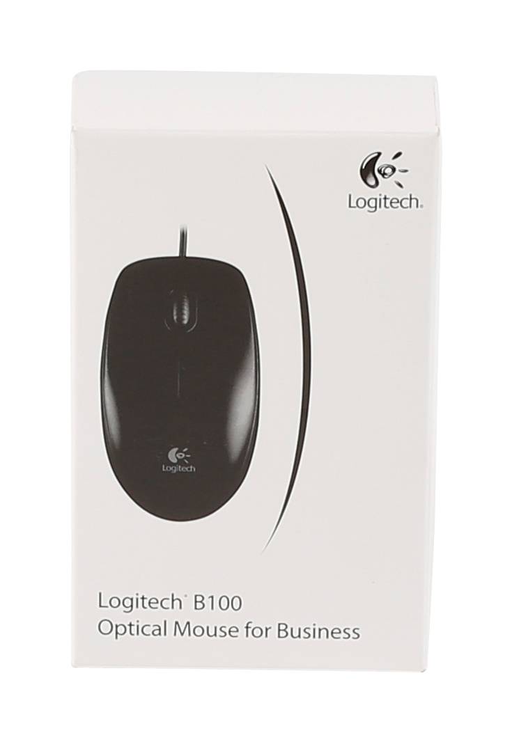 Rca Informatique - image du produit : SOURIS OPTIQUE FILAIRE B100 NOIR BUSINESS 800DPI