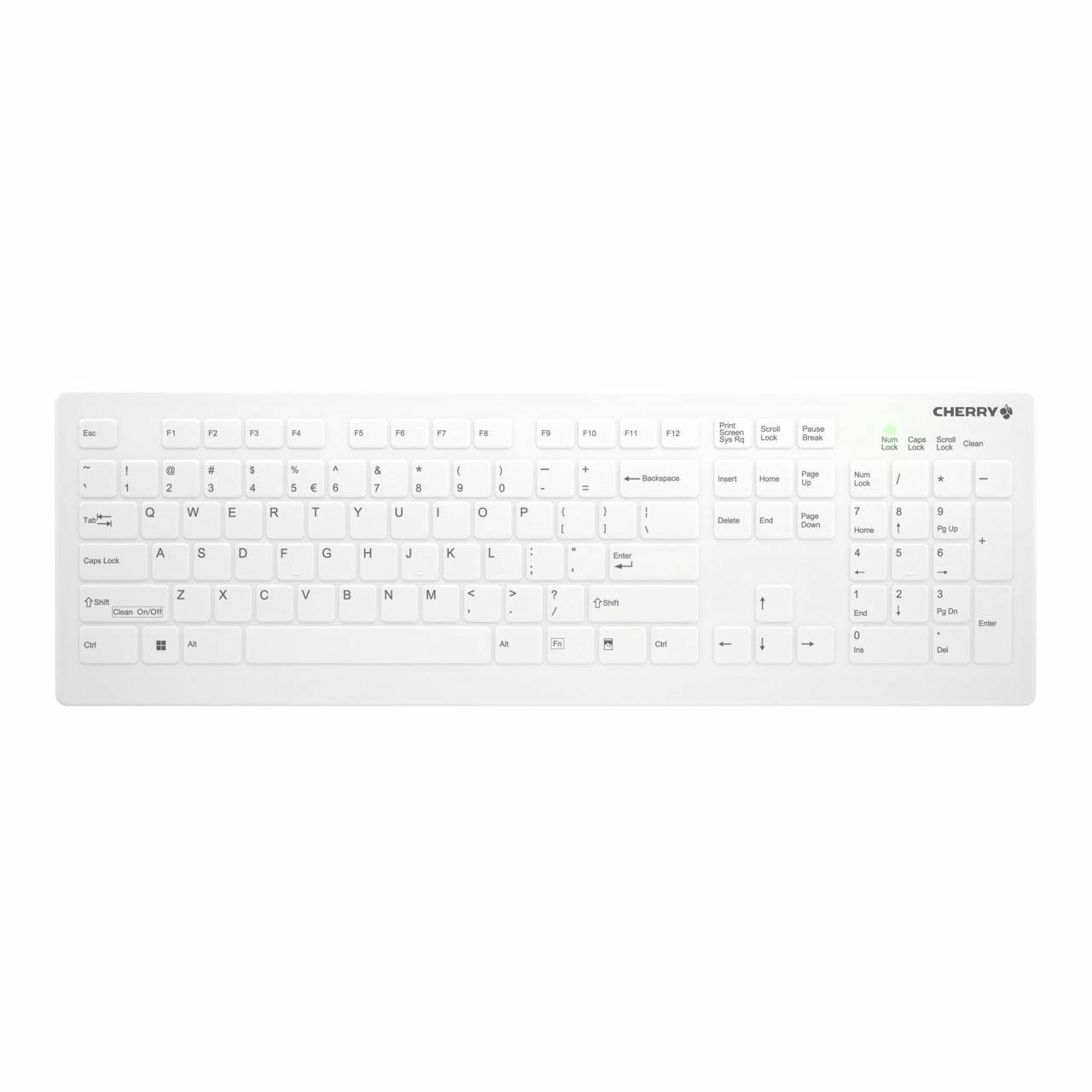 Rca Informatique - image du produit : AK-C8112 MEDICAL KEYBOARD WL WHITE