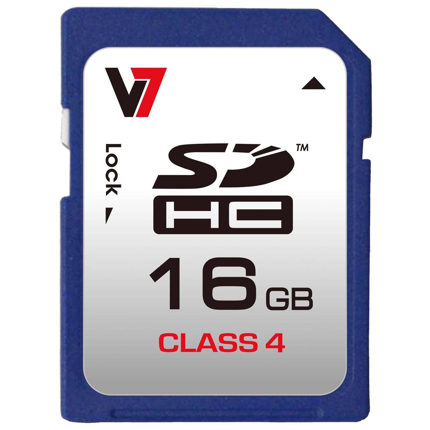 Rca Informatique - image du produit : SD CARD 16GB SDHC CL4 MEM RETAIL