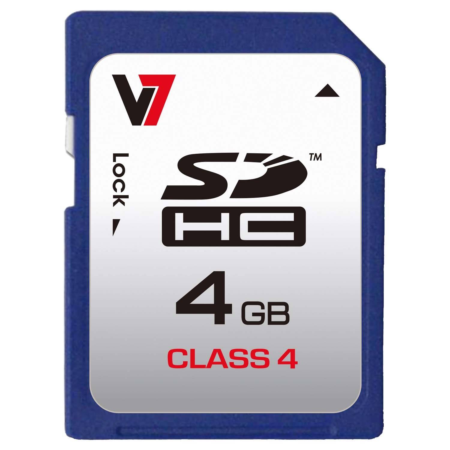 Rca Informatique - image du produit : CARTE SD 4GB SDHC CL RETAIL SDHC