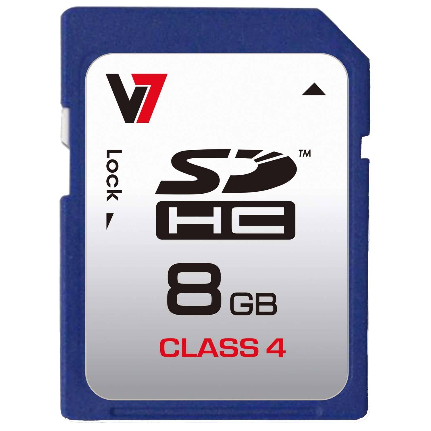 Rca Informatique - image du produit : CARTE SD 8GB SDHC CL RETAIL SDHC