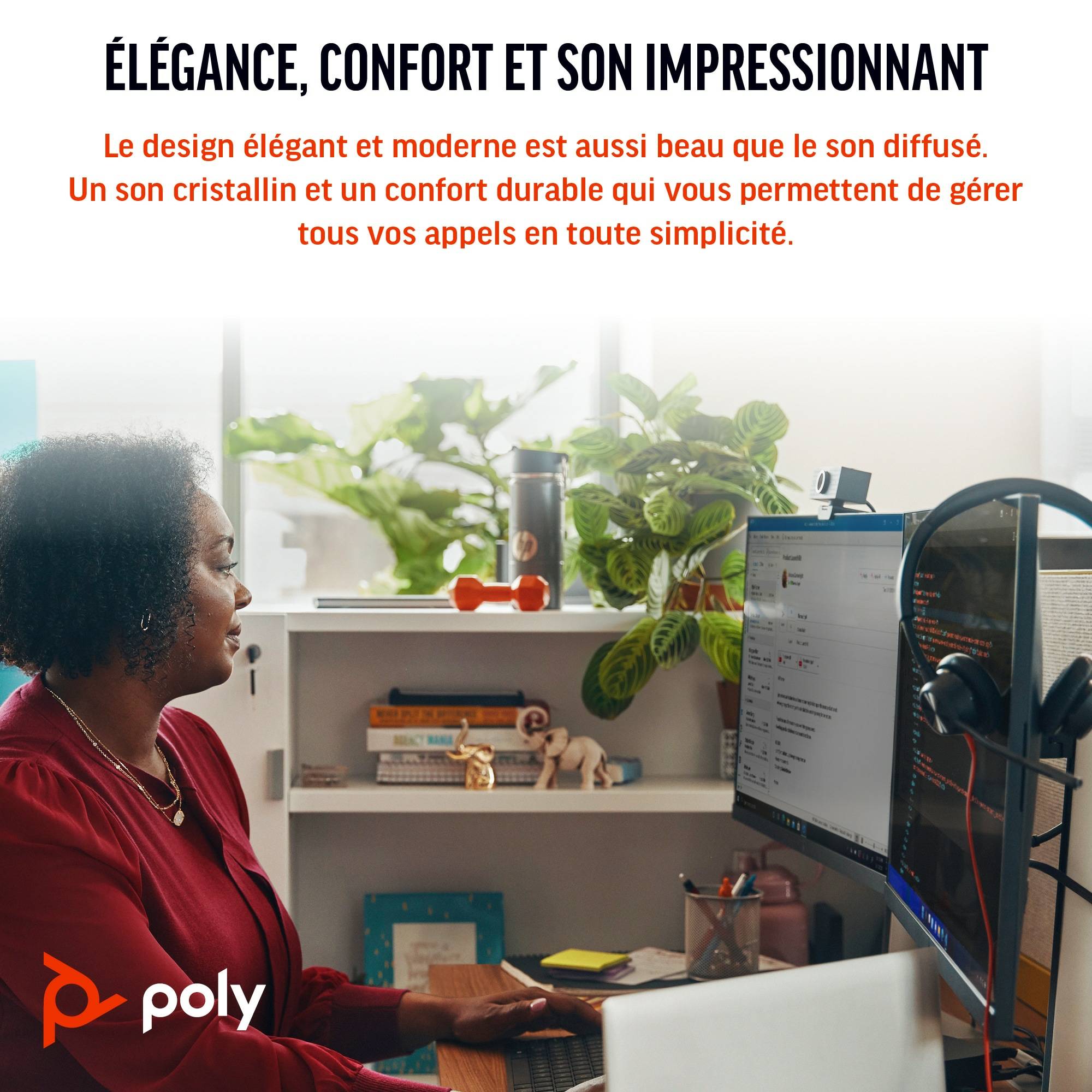 Rca Informatique - image du produit : POLY BW 3310 MONO -M USB-C HS +USB-C/A