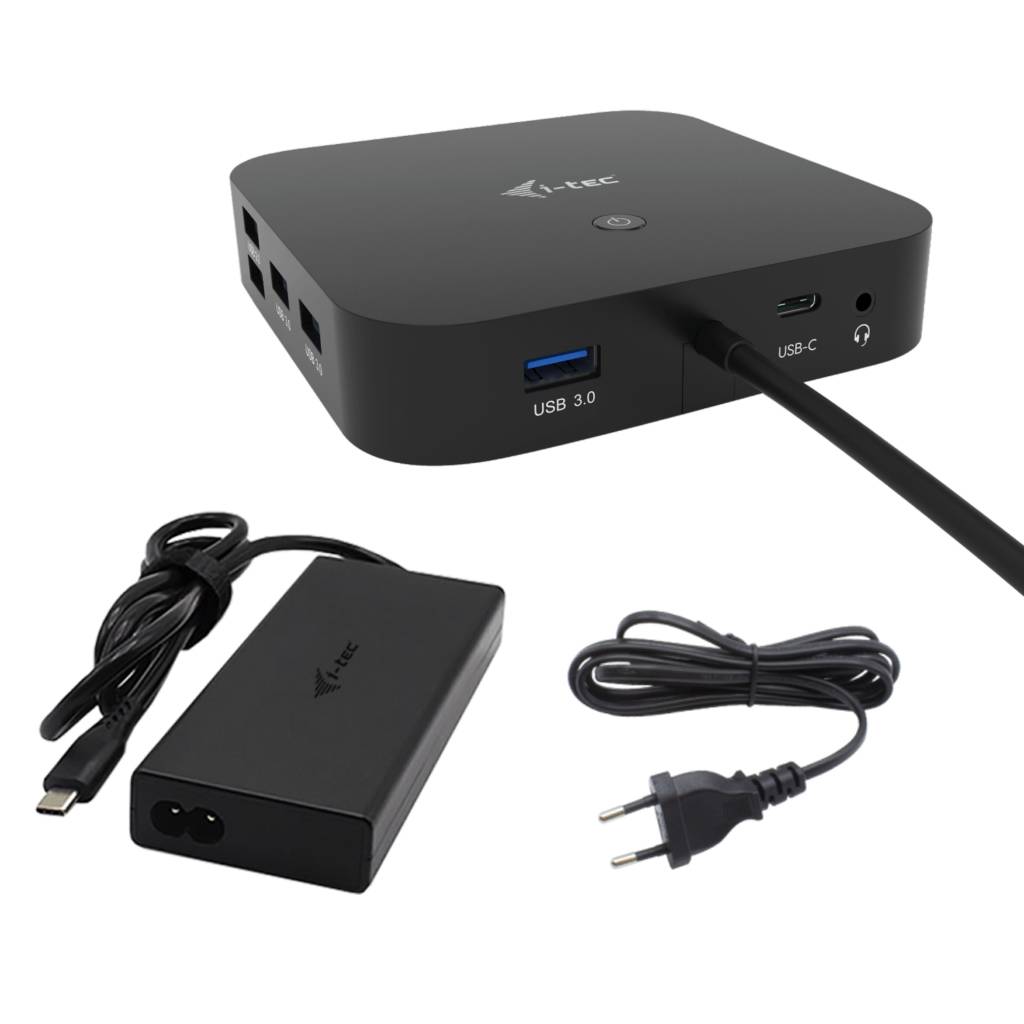 Rca Informatique - image du produit : I-TEC USB-C HDMI+2X DP CHARGER I-TEC DOCK PD 100WCHARGER 112W