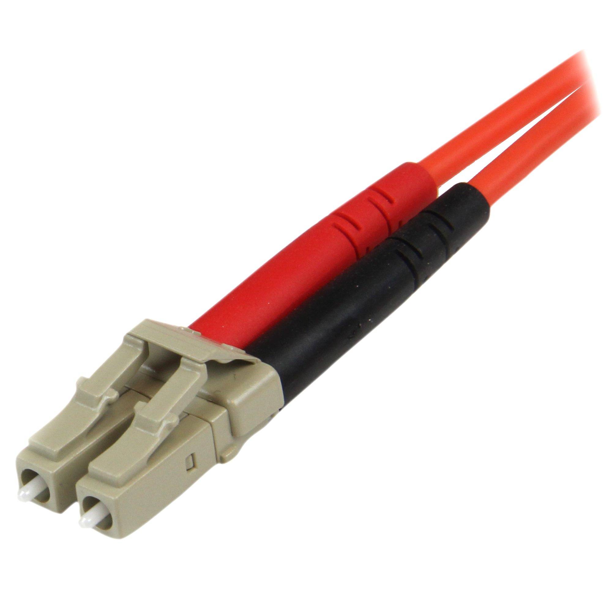 Rca Informatique - image du produit : 1M MULTIMODE DUPLEX LC/ST FIBER OPTIC PATCH CABLE - 50/125