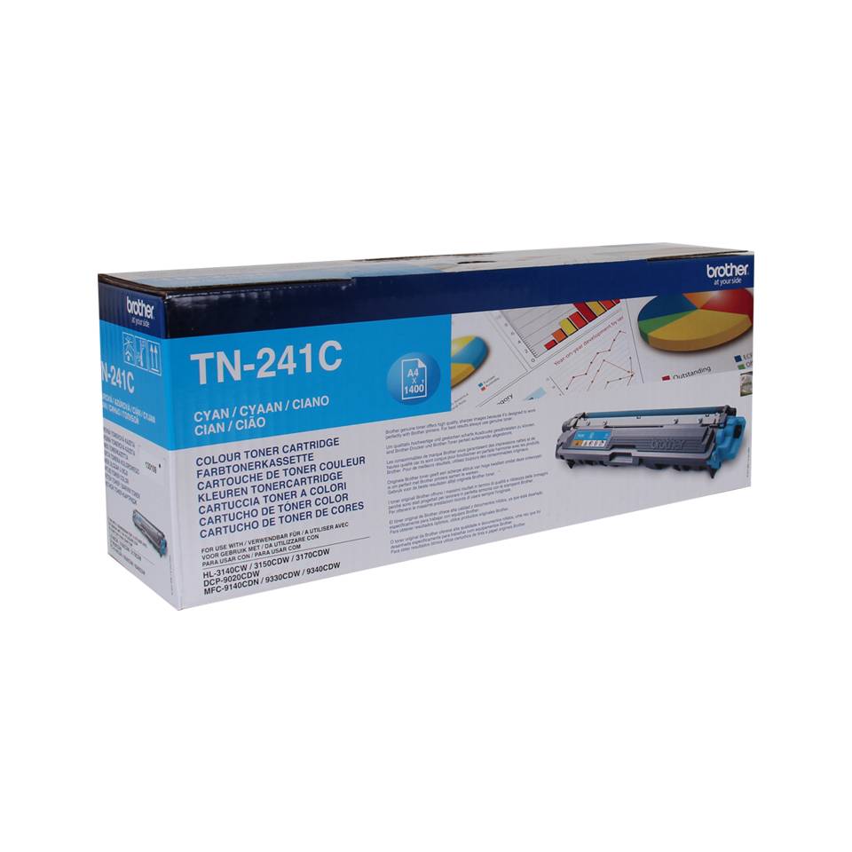 Rca Informatique - image du produit : TN-241C TONER CYAN 1400 PG F/HL3140/3150/3170 MFC9140CDN