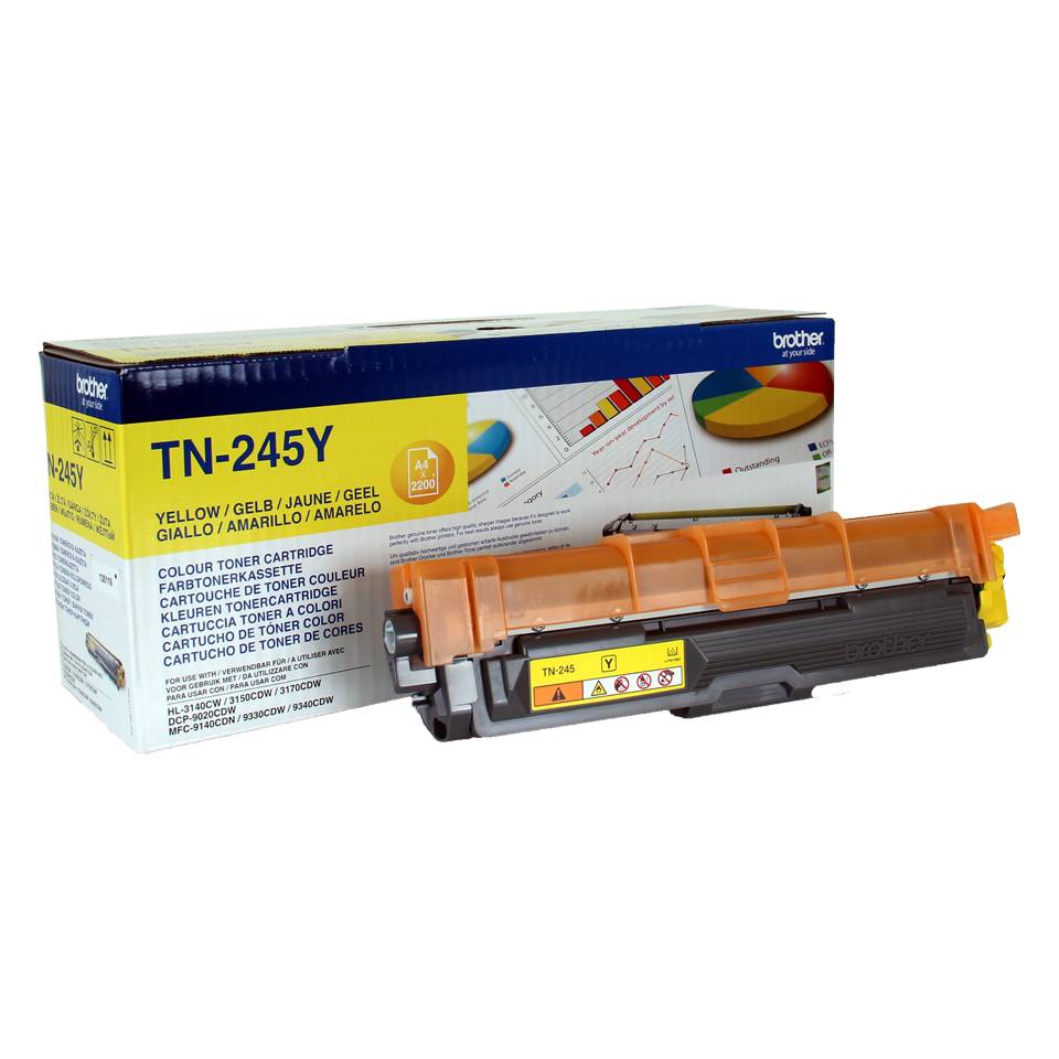 Rca Informatique - Image du produit : TN245Y TONER JAUNE 2200 PG F/HL3140/3150/3170 MFC9140CDN