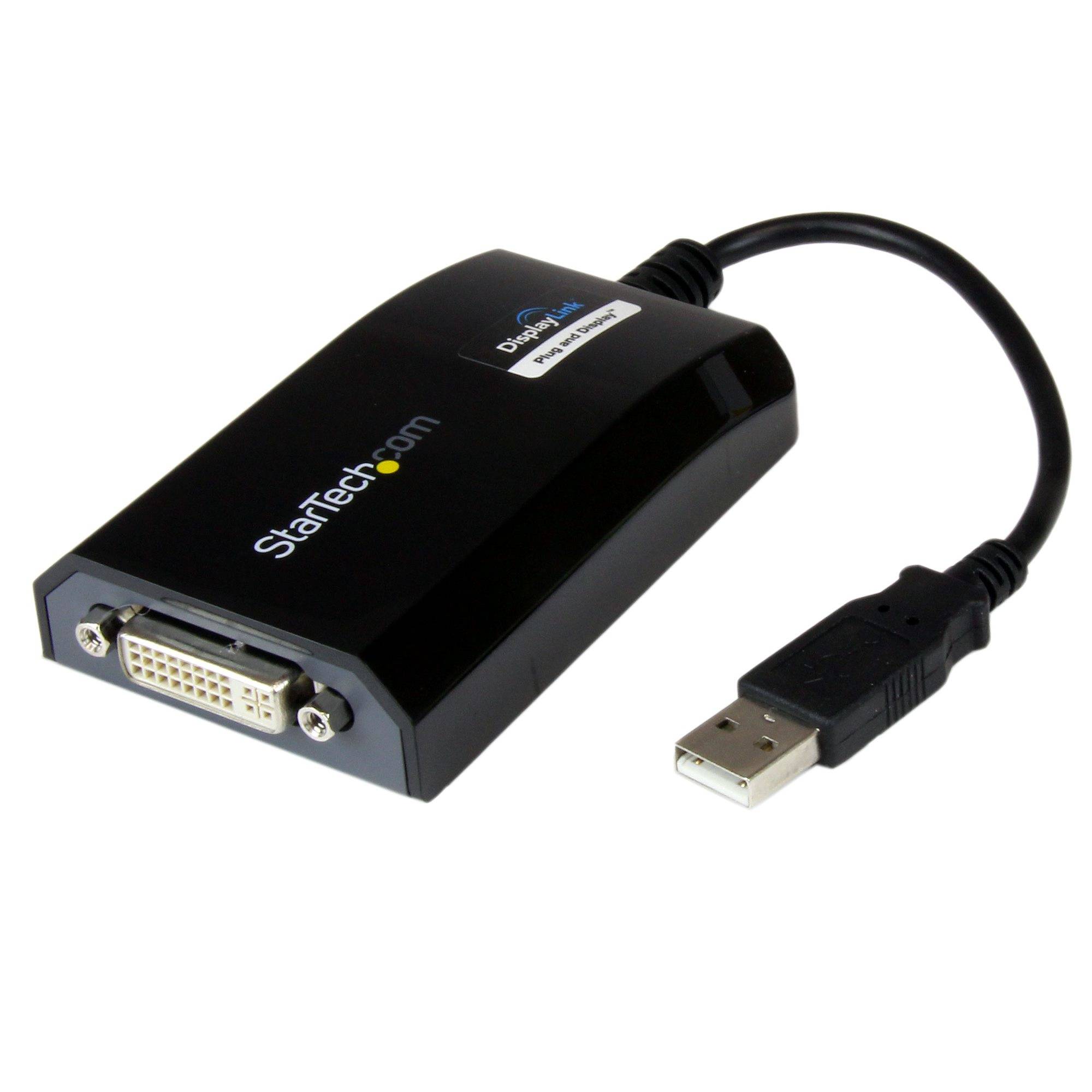 Rca Informatique - image du produit : ADAPTATEUR VIDEO CARTE GRAPHIQUE EXTERNE USB VERS DVI