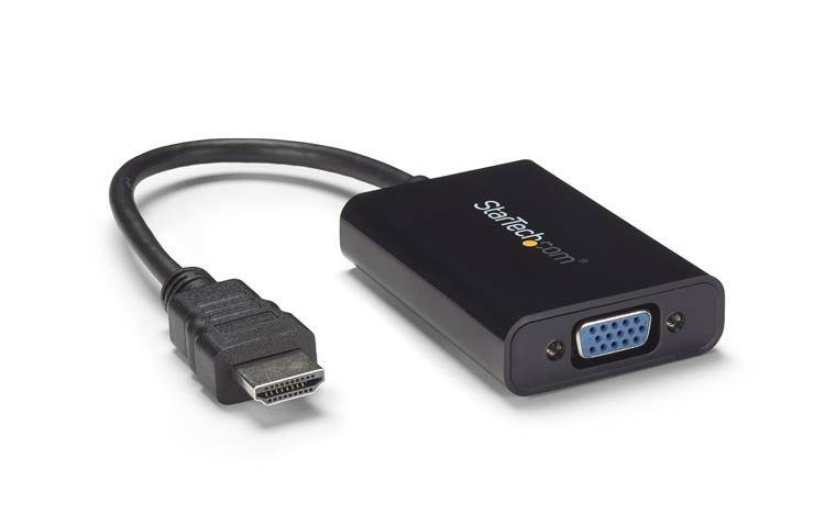 Rca Informatique - image du produit : CABLE ADAPTATEUR HDMI VERS VGA AVEC AUDIO - CONVERTISSEUR VIDEO