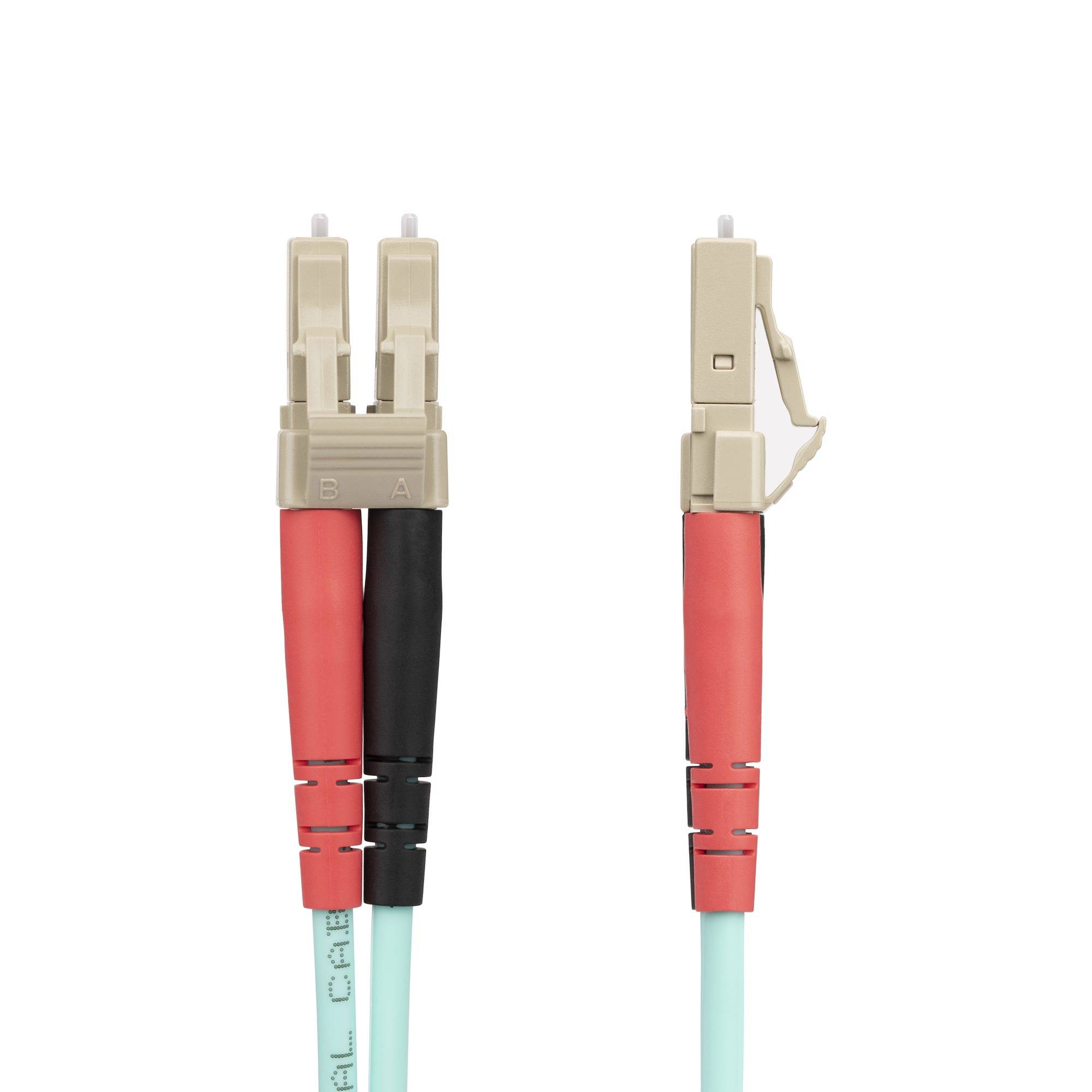 Rca Informatique - image du produit : 25M OM4 FIBER OPTIC PATCH CORD AQUA - LC/LC - 50/125 - 40/100GB