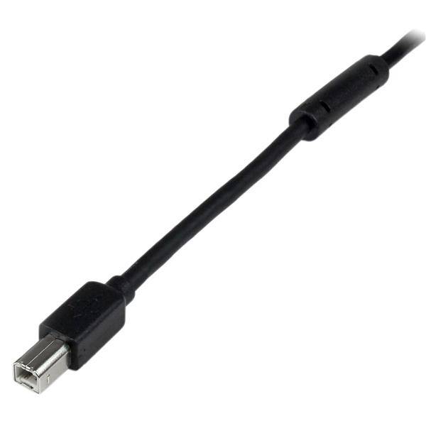 Rca Informatique - image du produit : CABLE USB ACTIF A VERS B 20 M - M/M - NOIR