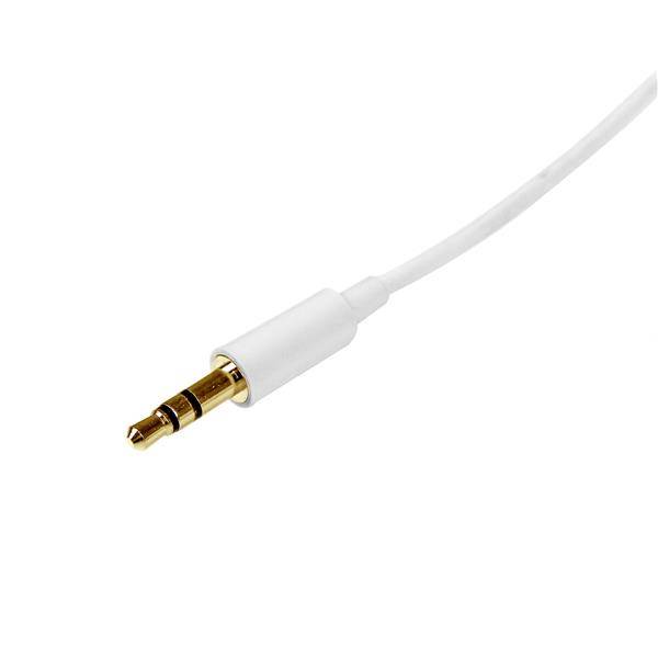 Rca Informatique - image du produit : CABLE 1M AUDIO ESTEREO 3.5MM MINIJACK PLUG MACHO MACHO