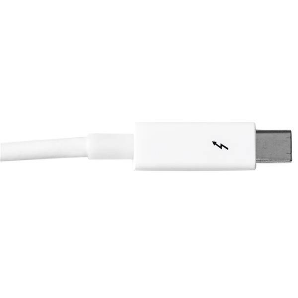 Rca Informatique - image du produit : CABLE THUNDERBOLT DE 1 M- M/M BLANC