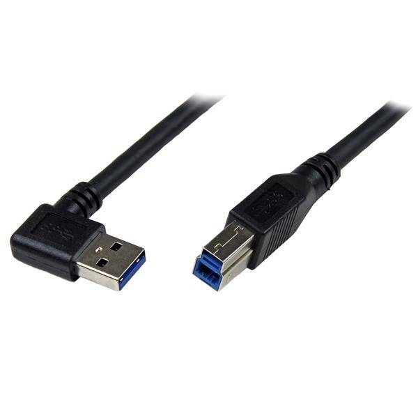 Rca Informatique - Image du produit : 1M RIGHT ANGLE USB 3.0 CABLE - 3FT USB 3 RIGHT ANGLE A TO B