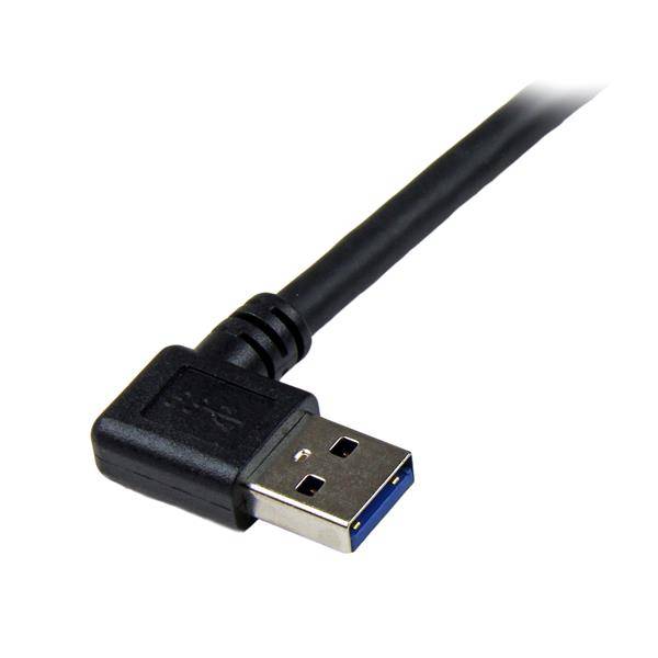 Rca Informatique - image du produit : 1M RIGHT ANGLE USB 3.0 CABLE - 3FT USB 3 RIGHT ANGLE A TO B