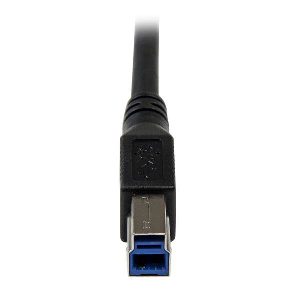 Rca Informatique - image du produit : 1M RIGHT ANGLE USB 3.0 CABLE - 3FT USB 3 RIGHT ANGLE A TO B