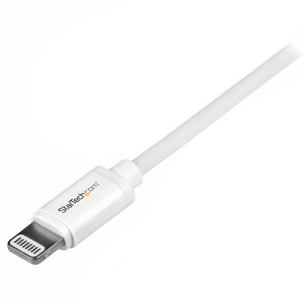 Rca Informatique - image du produit : 1M WHITE APPLE 8-PIN LIGHTNING TO USB CABLE IPHONE IPOD IPAD