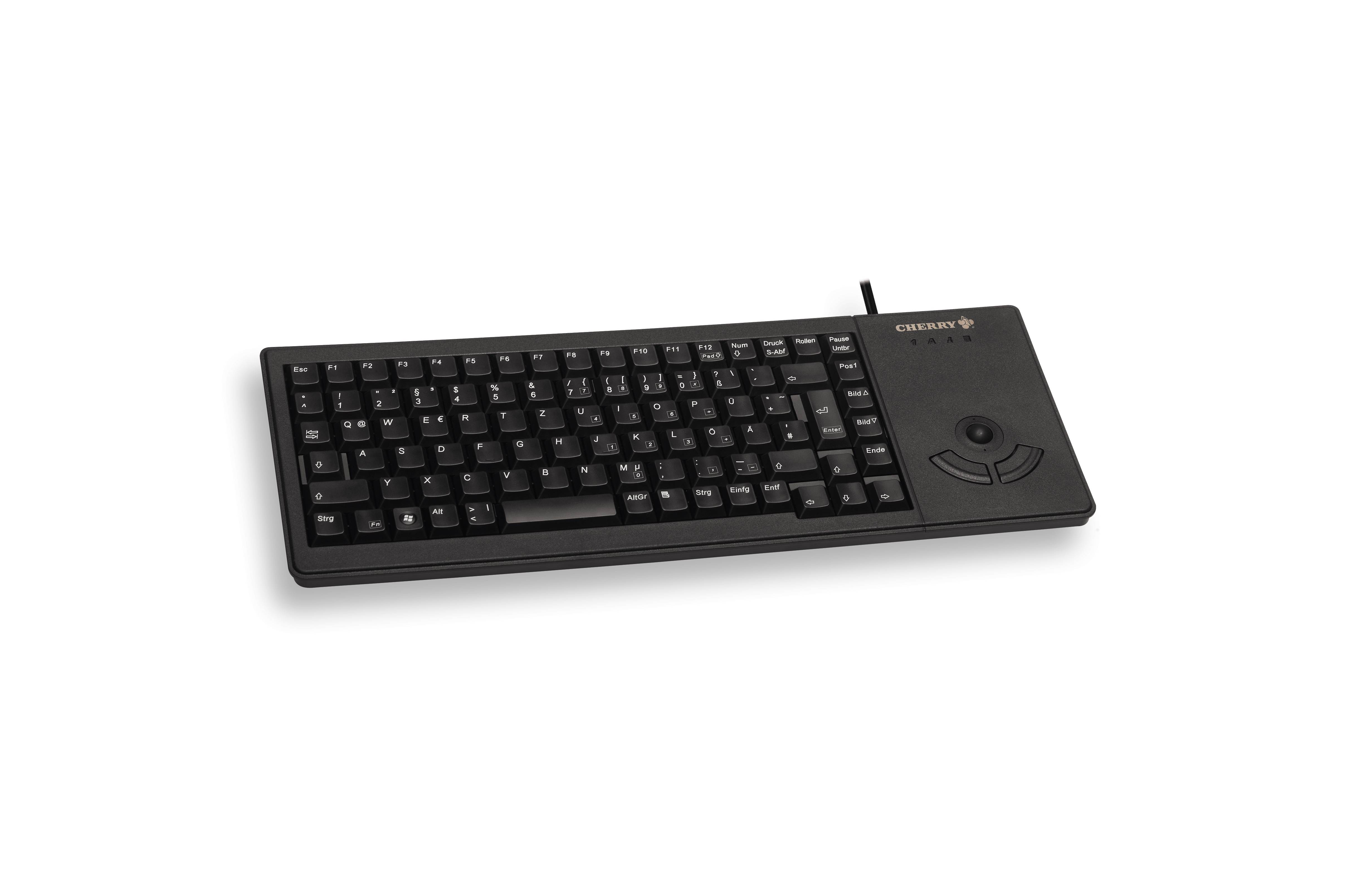 Rca Informatique - Image du produit : XS TRACKBALL KEYBOARD BLACK USB