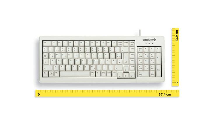 Rca Informatique - image du produit : XS COMPLETE KEYBOARD LIGHTGREY USB (PS2 WITH ADAPTER)