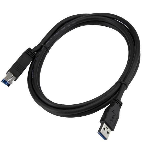 Rca Informatique - image du produit : 2M CERTIFIED SUPERSPEED USB 3 A-B CABLE - USB 3.0 CORD M/M
