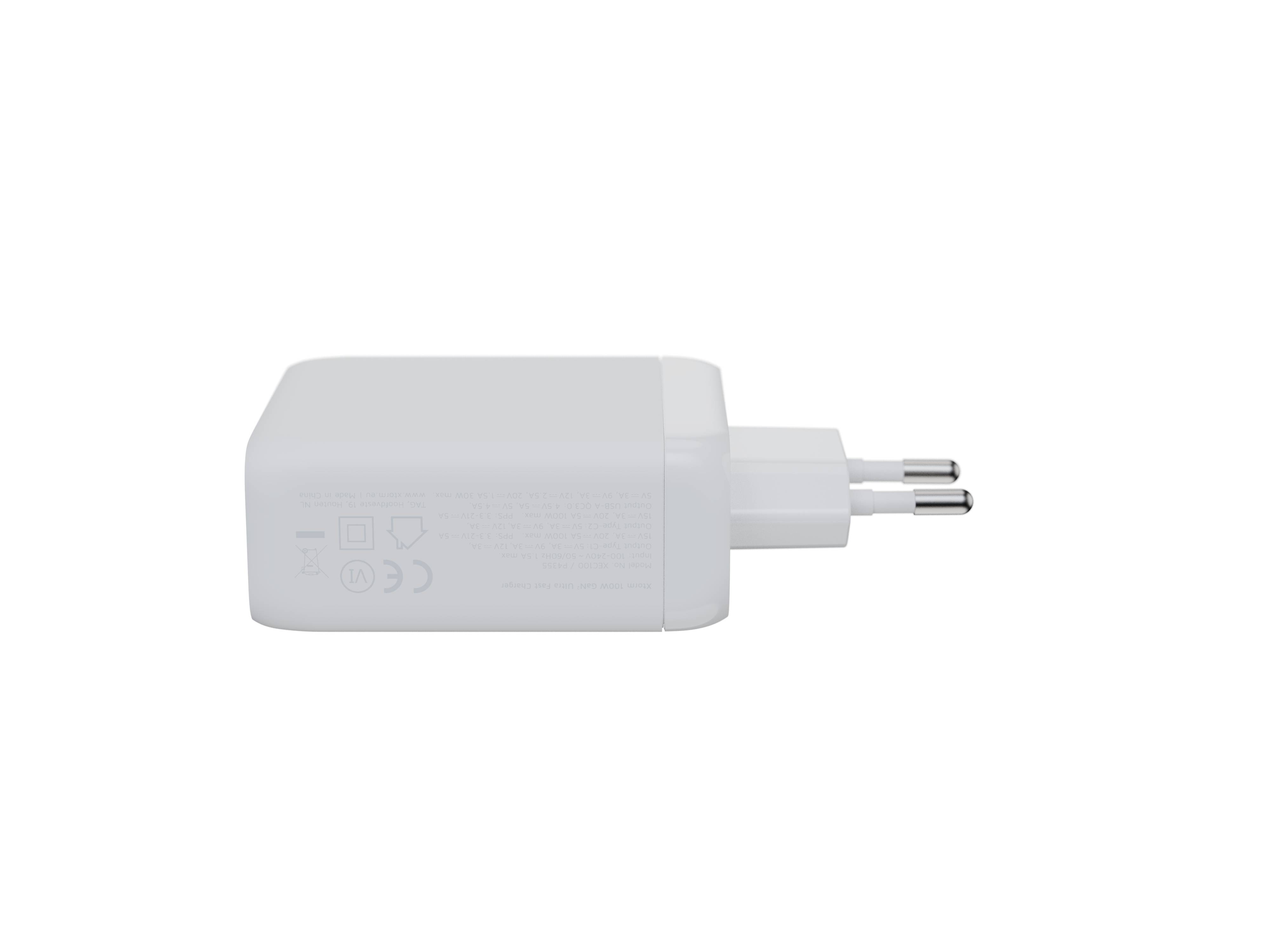 Rca Informatique - image du produit : WALL CHARGER GAN2 100W XTORM - WHITE