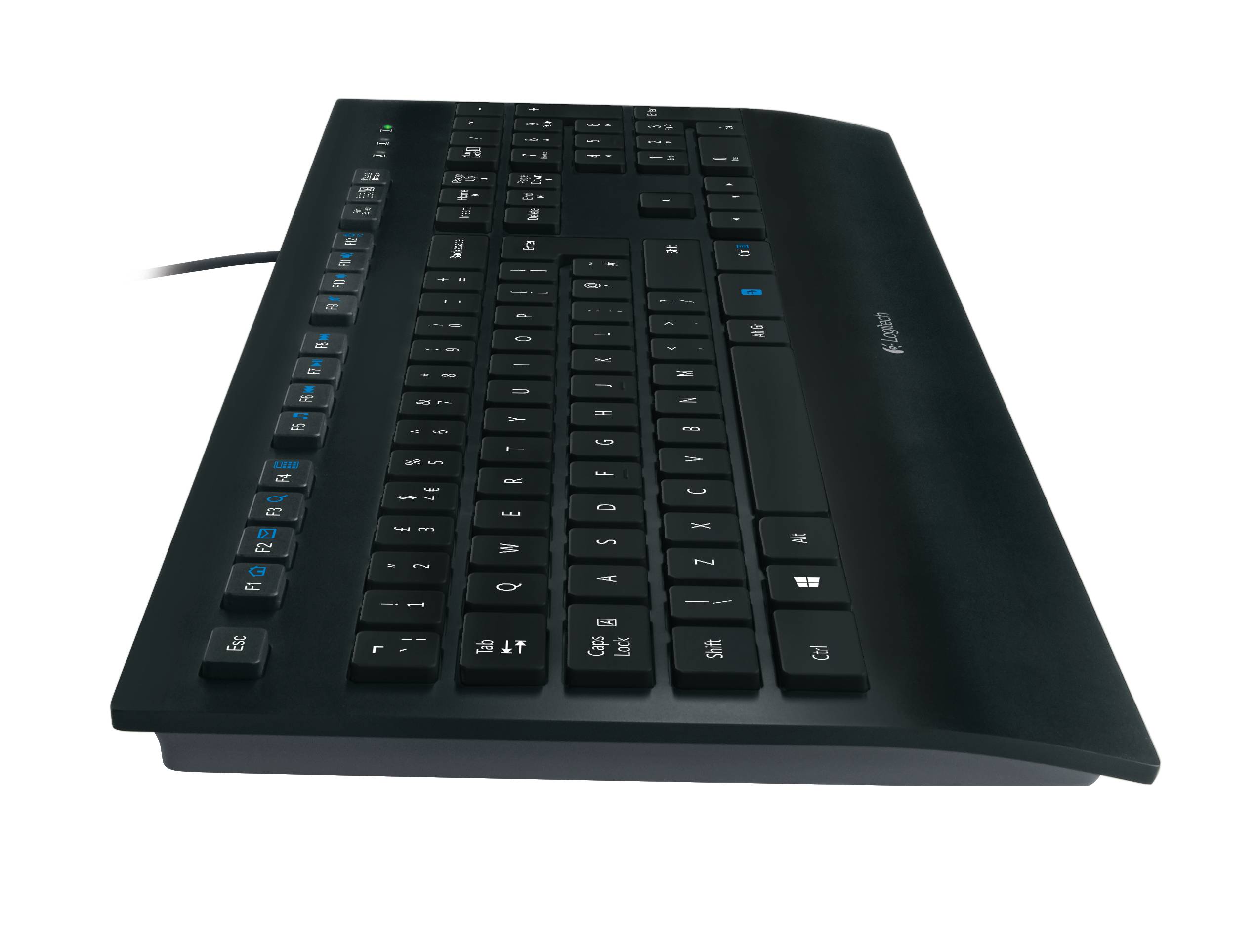 Rca Informatique - image du produit : CORDED KEYBOARD K280E US INTL LAYOUT