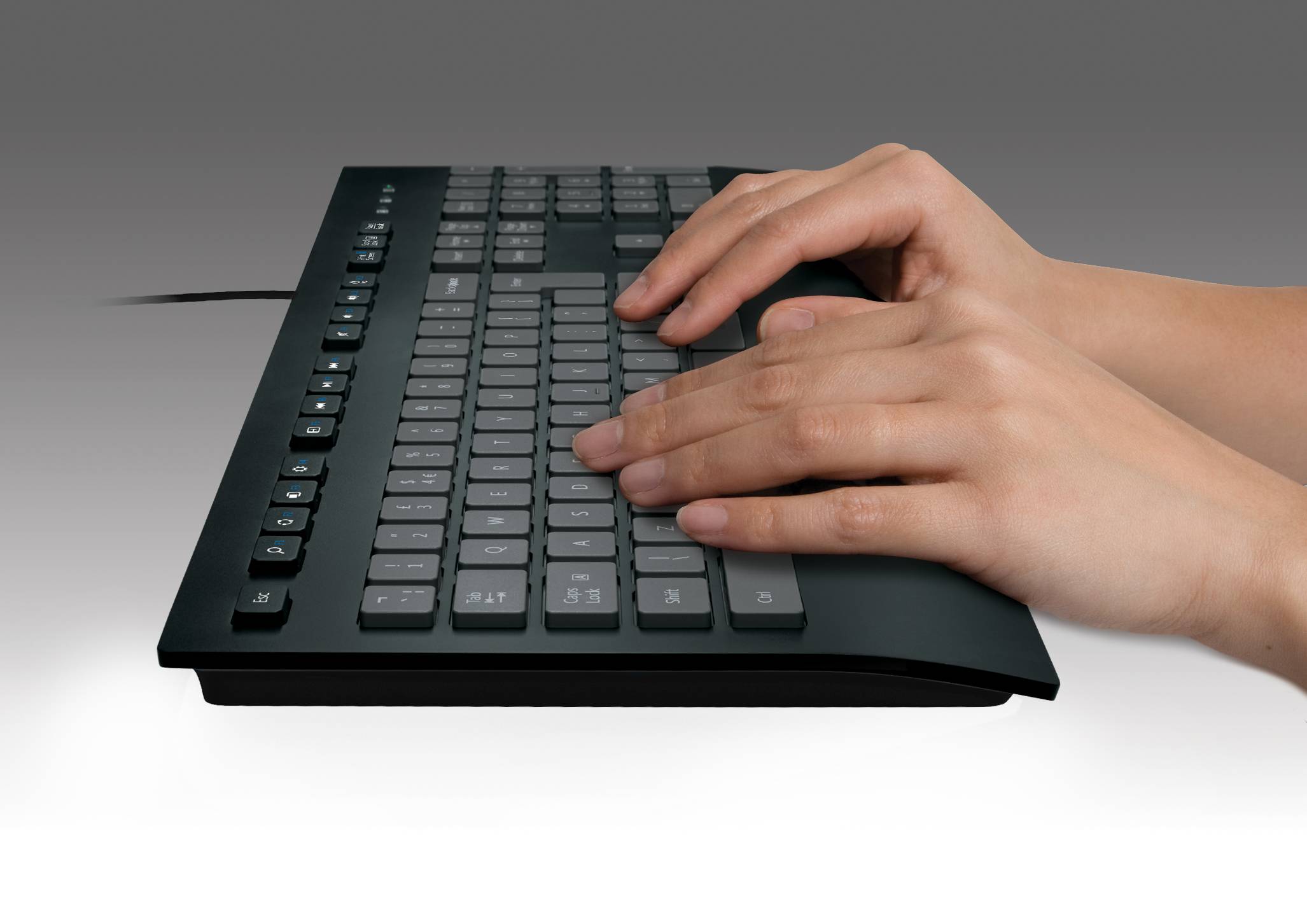 Rca Informatique - image du produit : CORDED KEYBOARD K280E US INTL LAYOUT