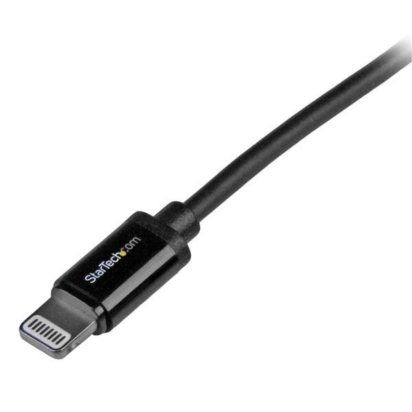 Rca Informatique - image du produit : 1M BLACK APPLE 8-PIN LIGHTNING TO USB CABLE IPHONE IPOD IPAD