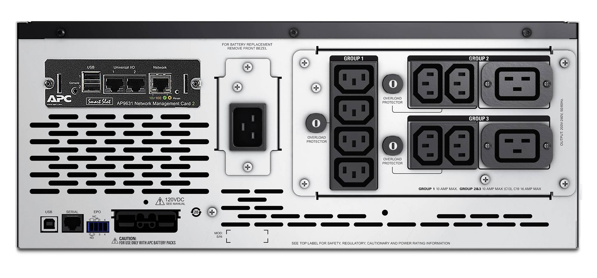 Rca Informatique - image du produit : SMART-UPS X 3000VA LCD NC LCD 200-240V WITH NETWORK CARD I