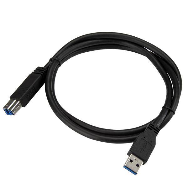 Rca Informatique - image du produit : 1M CERTIFIED SUPERSPEED USB 3 A-B CABLE - USB 3.0 CORD M/M